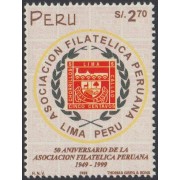 Perú 1160 1999 Asociación Filatélica Peruana MNH
