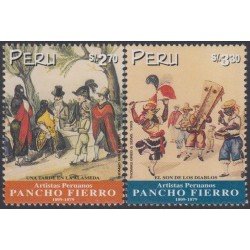 Perú 1161/62 1999 Artistas Peruanos Pancho Fierro MNH Perú 1161/62 1999 Artistas Peruanos Pancho Fierro MNH