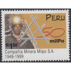Perú 1166 1999 50 Aniversario de la compañía minera MILPO MNH Perú 1166 1999 50 Aniversario de la compañía minera MILPO MNH