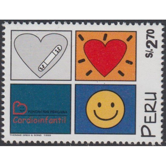 Perú 1168 1999 Fundación peruana para la cardiología infantil MNH