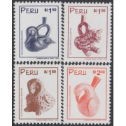 Perú 1169/72 1999 Serie corriente Cultura Mochica MNH