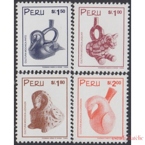 Perú 1169/72 1999 Serie corriente Cultura Mochica MNH