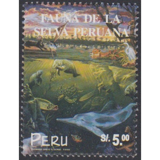 Perú 1173 1999 Fauna de la selva Peruana MNH Perú 1173 1999 Fauna de la selva Peruana MNH