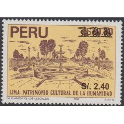 Perú 1190 1999 Patrimonio Cultural de la Humanidad La Almeda de los descalzos MNH Perú 1190 1999 Patrimonio Cultural de la Humanidad La Almeda de los descalzos MNH