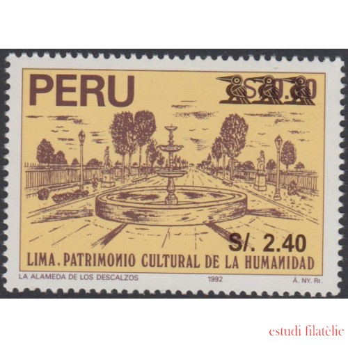 Perú 1190 1999 Patrimonio Cultural de la Humanidad La Almeda de los descalzos  MNH