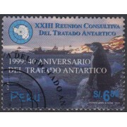 Perú 1191 1999 40 Aniversario del tratado Antártico fauna bird Usado