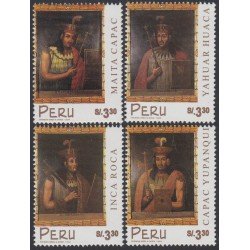 Perú 1196/99 1999 Emperadores Incas MNH Perú 1196/99 1999 Emperadores Incas MNH