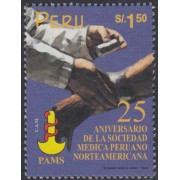 Perú 1202 1999 25 Aniversario de la sociedad médica peruano norteamericana MNH