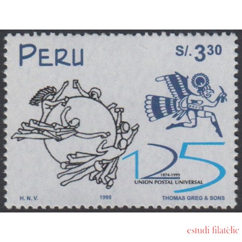 Perú 1213 1999 25 Aniversario de la  Unión Postal Universal UPU MNH