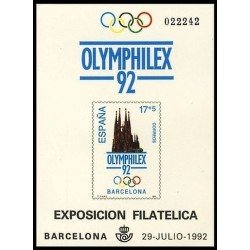 España Spain Prueba de lujo 26 1992 Olimphilex 92 Sagrada Familia España Spain Prueba de lujo 26 1992 Olimphilex 92 Sagrada Familia