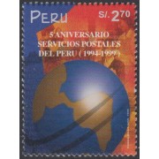 Perú 1218 1999 5º aniversario de los servicios postales del Perú MNH