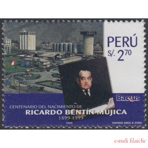 Perú 1220 1999 Centenario del nacimiento de Ricardo Bentín Mujica MNH