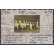 Perú 1222/23 2000 Homenaje del grupo Michell a la Alpaca peruana fauna  MNH