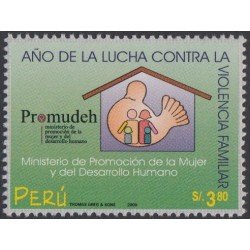 Perú 1231 2000 Año de la lucha contra la violencia familiar MNH Perú 1231 2000 Año de la lucha contra la violencia familiar MNH