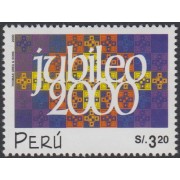 Perú 1232 2000 Composición simbólica con motivos Jubileo  MNH