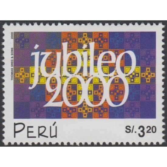 Perú 1232 2000 Composición simbólica con motivos Jubileo MNH Perú 1232 2000 Composición simbólica con motivos Jubileo MNH
