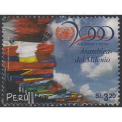 Perú 1236 2000 Naciones Unidas Asamblea del Milenio MNH Perú 1236 2000 Naciones Unidas Asamblea del Milenio MNH