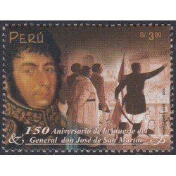 Perú 1237 2000 150 aniversario de la muerte de Don José de San Martín MNH Perú 1237 2000 150 aniversario de la muerte de Don José de San Martín MNH