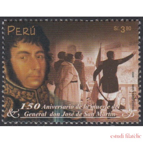 Perú 1237 2000 150 aniversario de la muerte de Don José de San Martín MNH