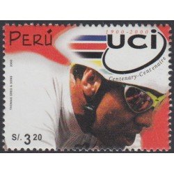 Perú 1240 2000 Centenario de la Unión Ciclista Internacional UCI MNH Perú 1240 2000 Centenario de la Unión Ciclista Internacional UCI MNH