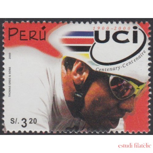 Perú 1240 2000 Centenario de la Unión Ciclista Internacional UCI MNH
