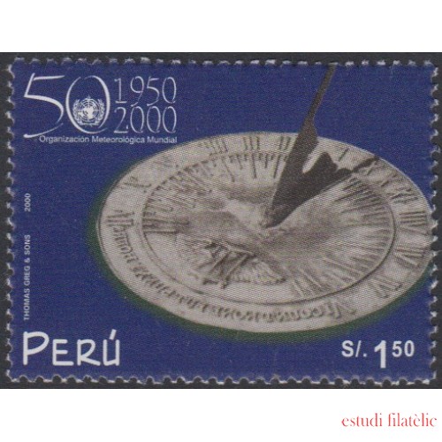 Perú 1241 2000 Organización meteorológica mundial MNH