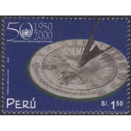 Perú 1241 2000 Organización meteorológica mundial MNH Perú 1241 2000 Organización meteorológica mundial MNH