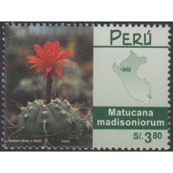 Perú 1248 2000 Flores Flowers Cactus MNH Perú 1248 2000 Flores Flowers Cactus MNH