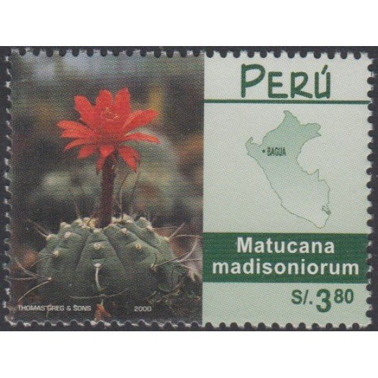 Perú 1248 2000 Flores Flowers Cactus MNH Perú 1248 2000 Flores Flowers Cactus MNH