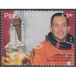 Perú 1249 2000 Carlos Noriega 1er astronauta peruano en el espacio MNH Perú 1249 2000 Carlos Noriega 1er astronauta peruano en el espacio MNH