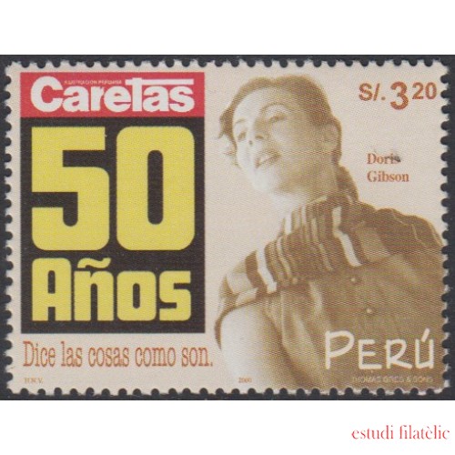 Perú 1268 2000 50 Años de caretas asociación de ayuda MNH