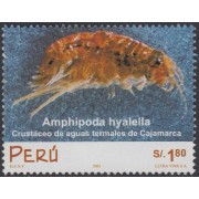 Perú 1280 2001 Fauna crustáceo de aguas termales MNH