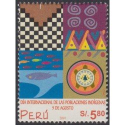 Perú 1288 2002 Día internacional de las poblaciones indígenas MNH Perú 1288 2002 Día internacional de las poblaciones indígenas MNH