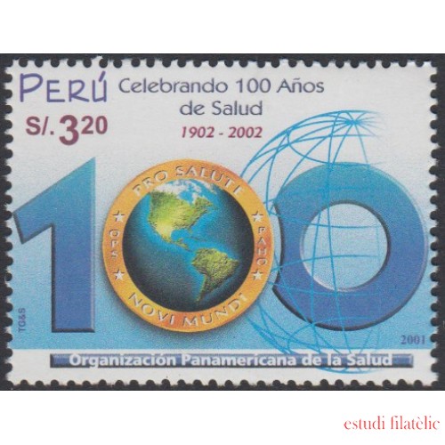 Perú 1298 2002 Centenario de la organización Panamericana de la Salud MNH