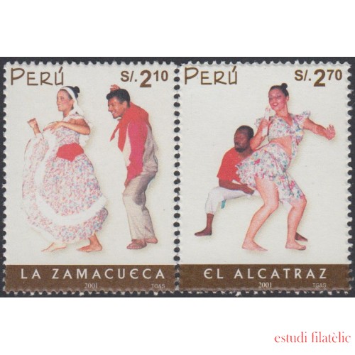 Perú 1311/12 2002 Danzas típicas La zamacueca El alcatraz MNH