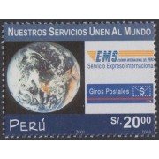 Perú 1313 2002 Servicio expreso internacional EMS MNH