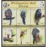 Perú 1318/23 2002 Primates del Perú fauna monkey MNH