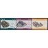 Perú 1324/26 2002 Minerales Calcopirita Pirargirita Esfalerita MNH