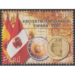 Perú 1331 2002 Encuentro empresarial España - Perú MNH Perú 1331 2002 Encuentro empresarial España - Perú MNH