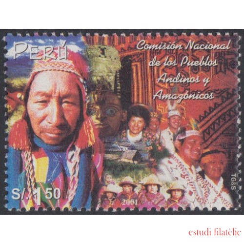Perú 1332 2002 Comisión Nacional de los pueblos andinos y amazónicos MNH
