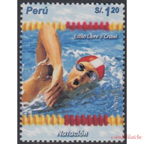 Perú 1353 2004 Deporte Natación swimming MNH