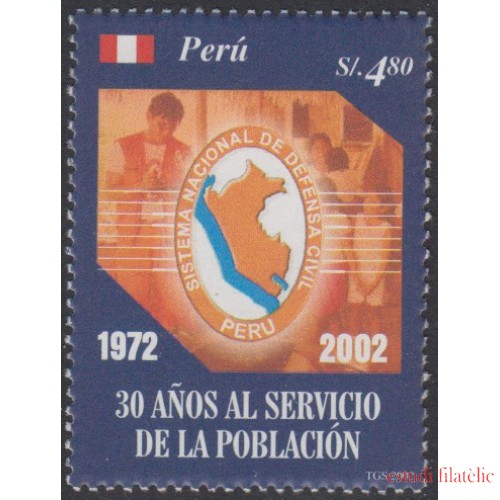Perú 1356 2004 Sistema Nacional de Defensa Civil MNH