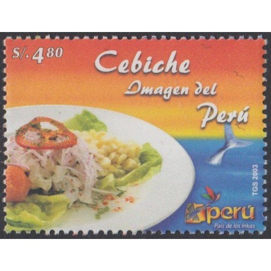Perú 1357 2004 Plato Típico Ceviche MNH