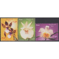 Perú 1364/66 2004 Flores Flowers Orquídeas orchids MNH Perú 1364/66 2004 Flores Flowers Orquídeas orchids MNH