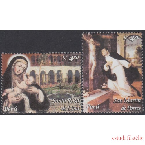 Perú 1367/68 2004 Religión Santos peruanos MNH