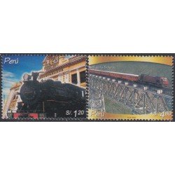 Perú 1374/75 2004 Ferrocarril del Perú Trenes Train MNH Perú 1374/75 2004 Ferrocarril del Perú Trenes Train MNH