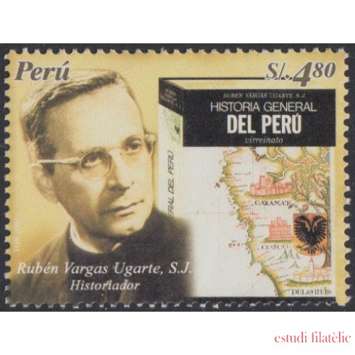 Perú 1380 2004 Rubén Vargas Ugarte Historiador MNH