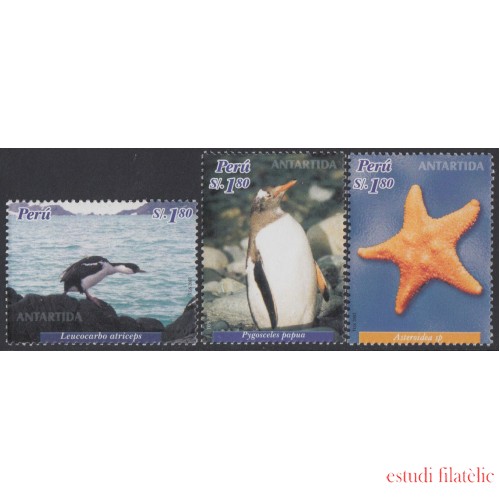 Perú 1381/83 2004 Fauna de la Antártida MNH