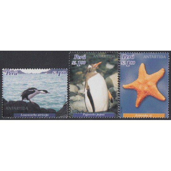 Perú 1381/83 2004 Fauna de la Antártida MNH Perú 1381/83 2004 Fauna de la Antártida MNH