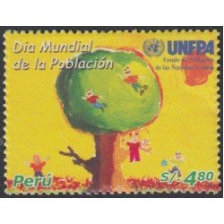Perú 1387 2004 Día mundial de la población MNH Perú 1387 2004 Día mundial de la población MNH